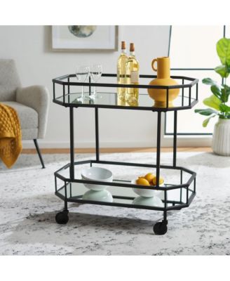 Silva 2 Tier Octagon Bar Cart