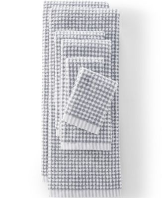 Quick-Dry Cotton Textured Gingham Hand Towel
