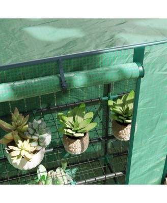 Lean-to house with Roll-Up Doors, Portable house