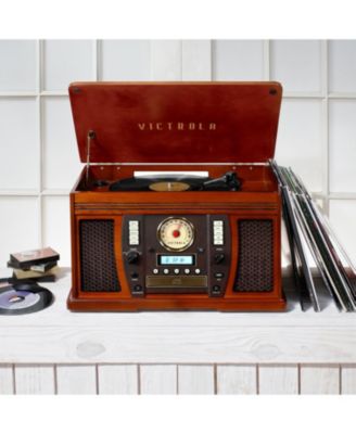 Aviator Signature Bluetooth Record Player, Mahogany