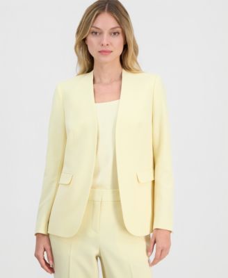 Women's Bi-Stretch Collarless Open-Front Blazer, Scoop-Neck Camisole & Bi-Stretch Straight-Leg Dress Pants, Macy's Exclusive