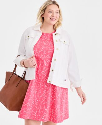 Plus Size Round-Neck Short-Sleeve T-Shirt Dress