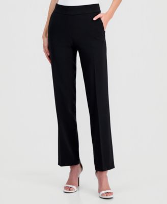 Women's Pull-On Mid-Rise Straight Pants
