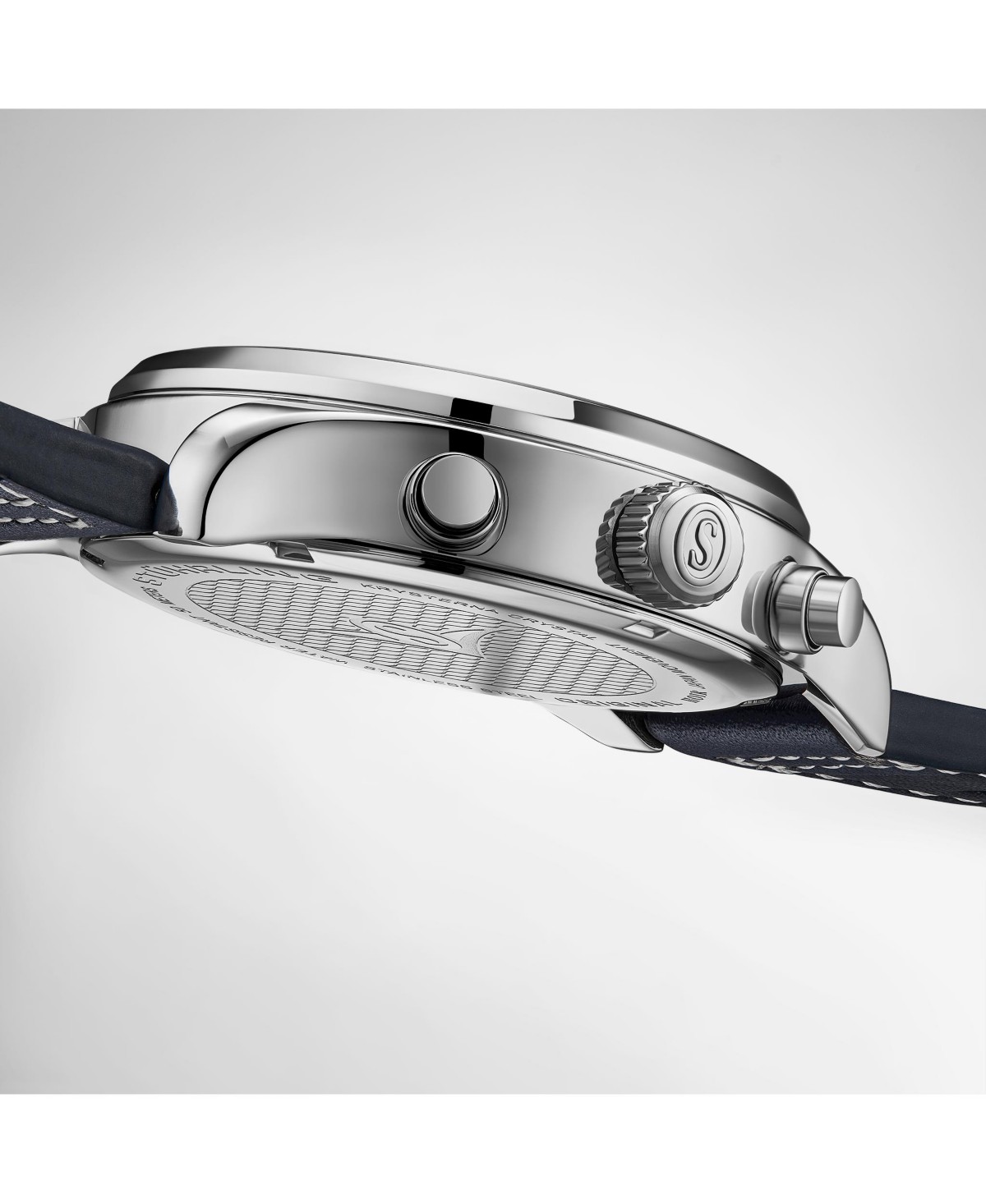 Мужские часы Stuhrling Navigator 4075 хронограф на кожаном ремешке — фото 4