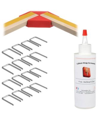 Gallerie Wrap Pro Set of 4 Pro Positioning Corners with Pins & Glue - for One Frame