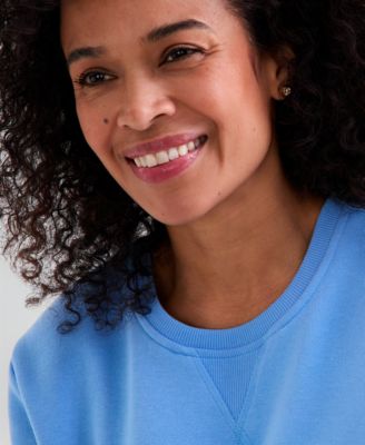 Women's Long-Sleeve Crewneck Sweatshirt, Created for Macy's