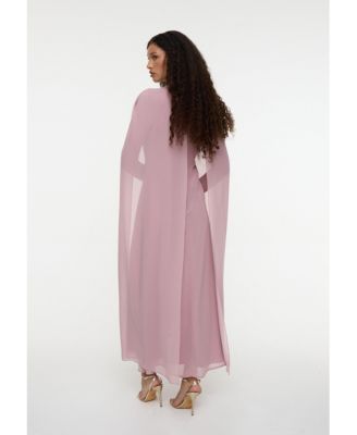 Women's Modest Chiffon Dress Maxi
