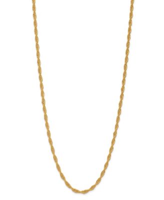 Macy's - Rope Chain Necklace in 24K Yellow Gold