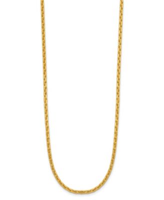 Macy's - Cable Chain Necklace in 24K Yellow Gold
