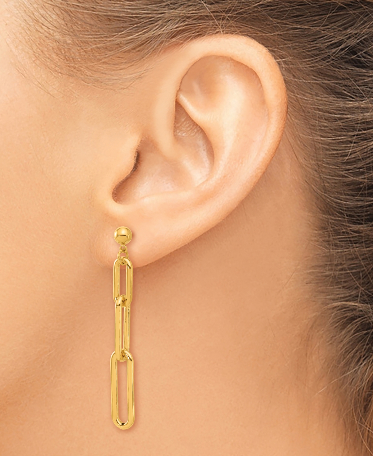 Macy's Dangle Drop Earrings in 24K Yellow Gold