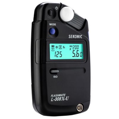 Sekonic L-308X-U Flashmate Digital Light Meter - Ultimate Versatility for Photography & Cinematography with Panasonic AA Batteries