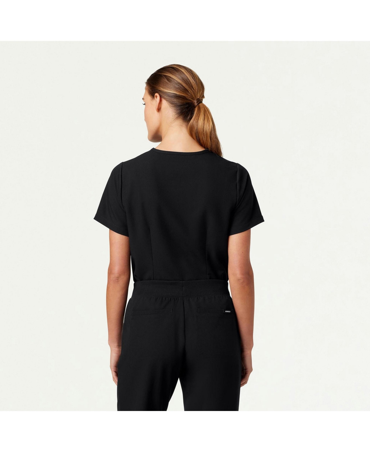 Jaanuu Women's Classic V-Neck Scrub Top with 1 Pocket