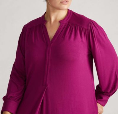 Plus Size Gramercy Liquid Jersey Dress