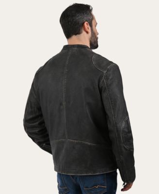 Men's leather Racer Jacket
