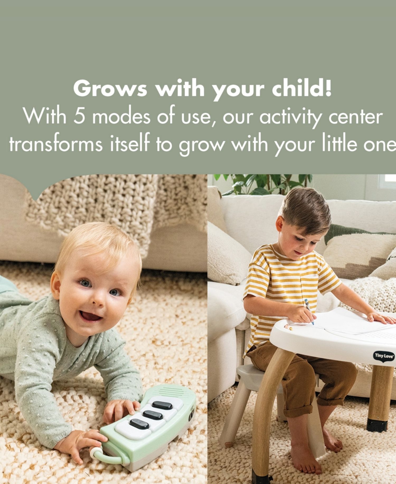 Baby Boys' or Girls' 5-in-1 Stationary Activity Center