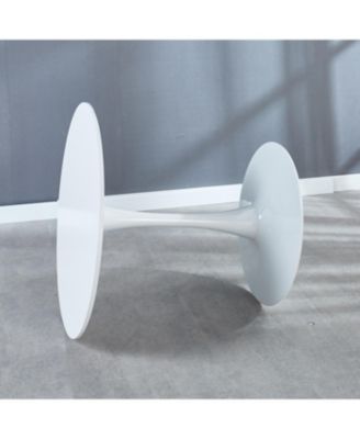 31.5" White Tulip Dining Table for 2-4 People