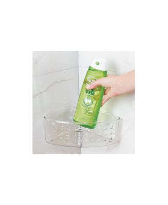 Plastic Suction Corner Shower Basket for Bathroom