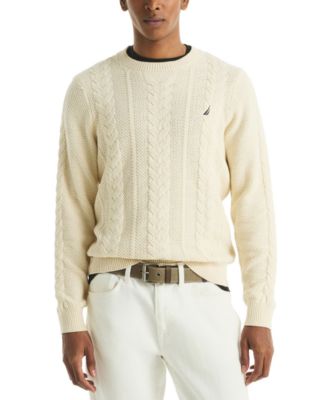 Nautica - Men's Cable-Knit Crewneck Sweater