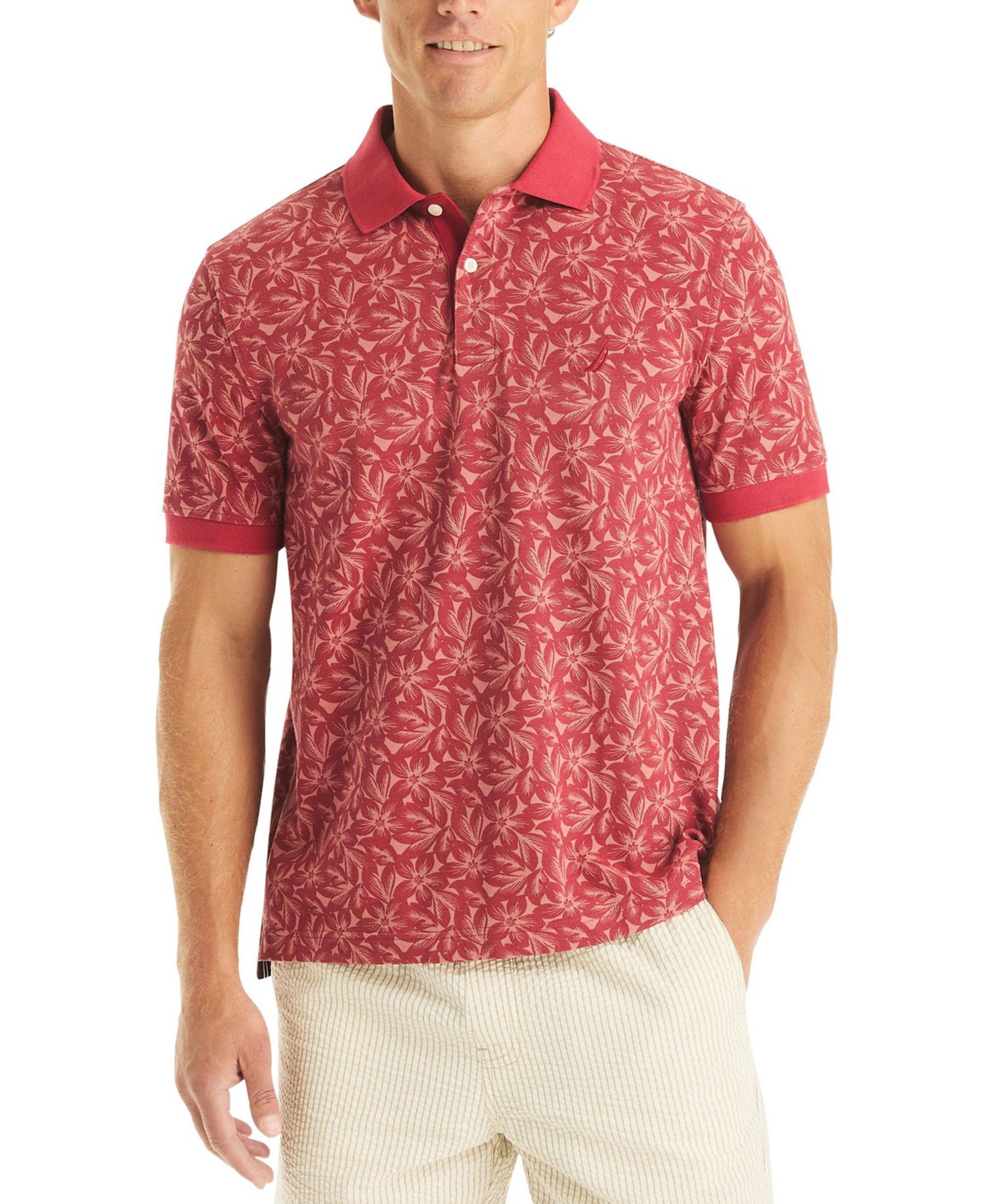 Men's Classic-Fit Printed Polo Shirt