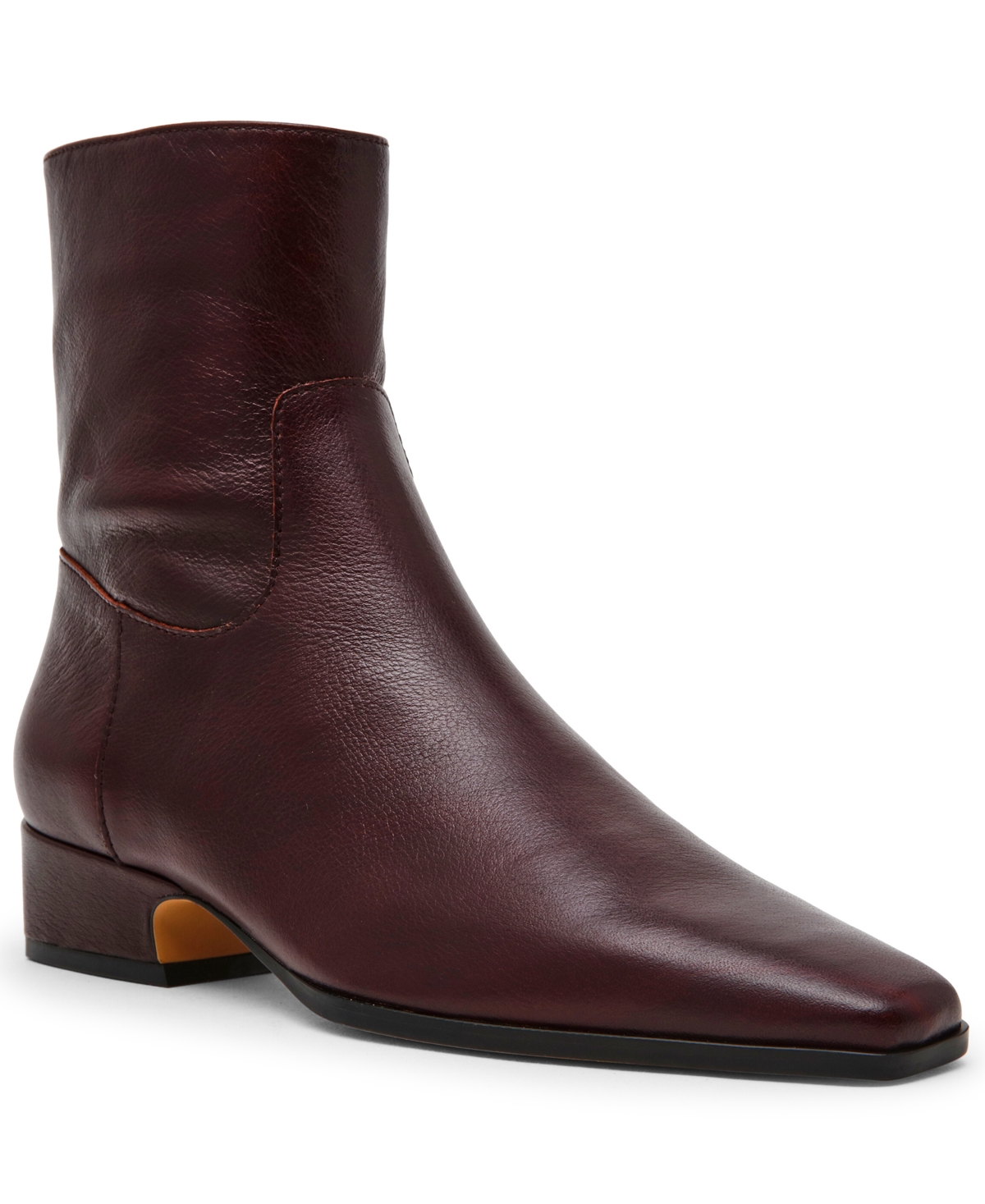 Steve Madden Women's Dusty Block-heel Booties In Burgundy