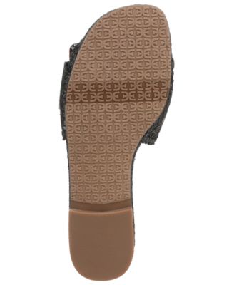 Women's Bambi Raffia Buckle Slide Sandals