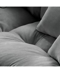 Streamdale Cloud Couch 2 Seater Chenille Sofa with Pillows, Gray