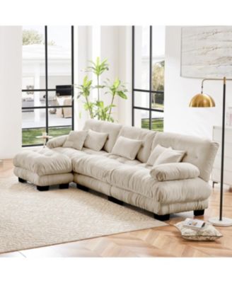 Luxury Modular Sectional Sofa Couch, Oversized L Shaped Cloud Couch