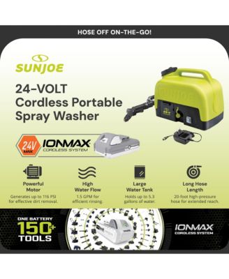 24V IONMAX Cordless Sink/Shower Spray Washer Kit with Battery, WA24C-LTE