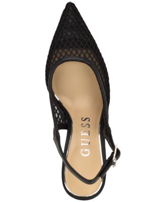 Women's Pandy Mesh Pointed Toe Slingback Stiletto Pumps
