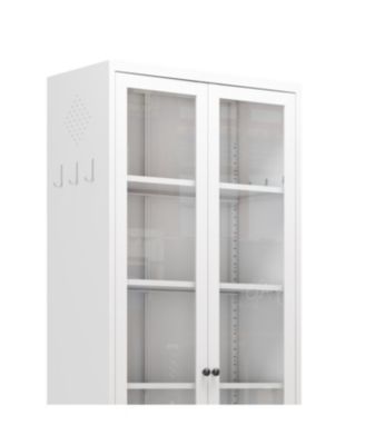 Kitchen Pantry Cabinet - 72" Tall Storage with 5 Adjustable Shelves, White