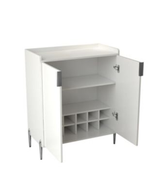 Streamdale Home wine bar cabinet with rack & shelf, modern sideboard buffet