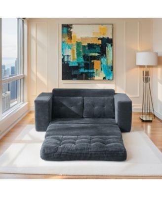 Loveseat Sofa Bed with Memory Foam, Steel Frame, No Assembly