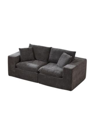 Modern Chenille Cloud Sofa - Freely Combinable & Comfortable