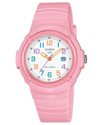 Women's Japanese Quartz Pink Resin Watch 34.7mm