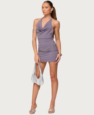 Women's Kylah Backless Chain Belt Mini Dress