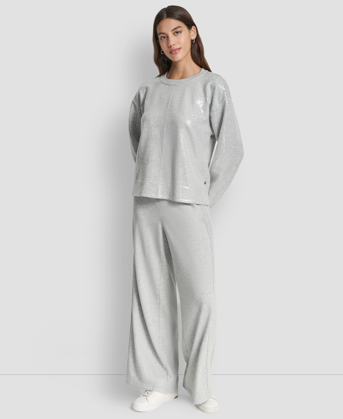 Dkny Jeans Women's Striped Long-Sleeve Sweatshirt