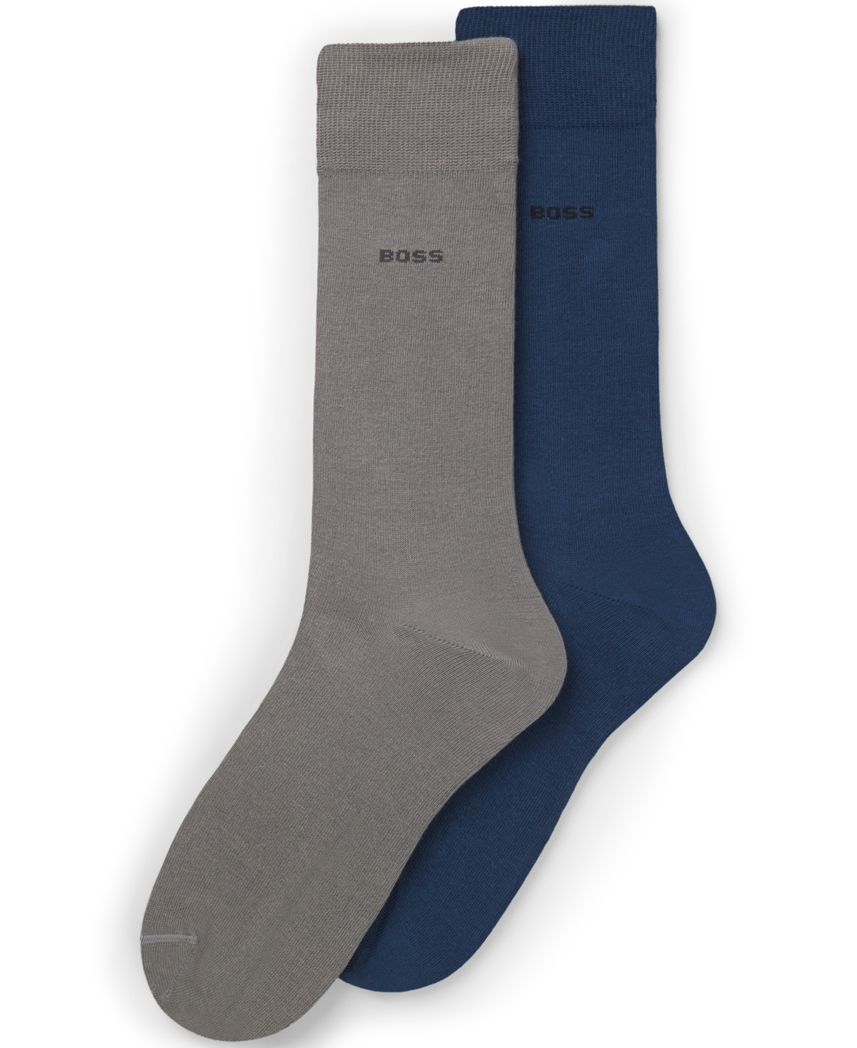 Hugo Boss Men's Crew Length Socks, 2-Pack