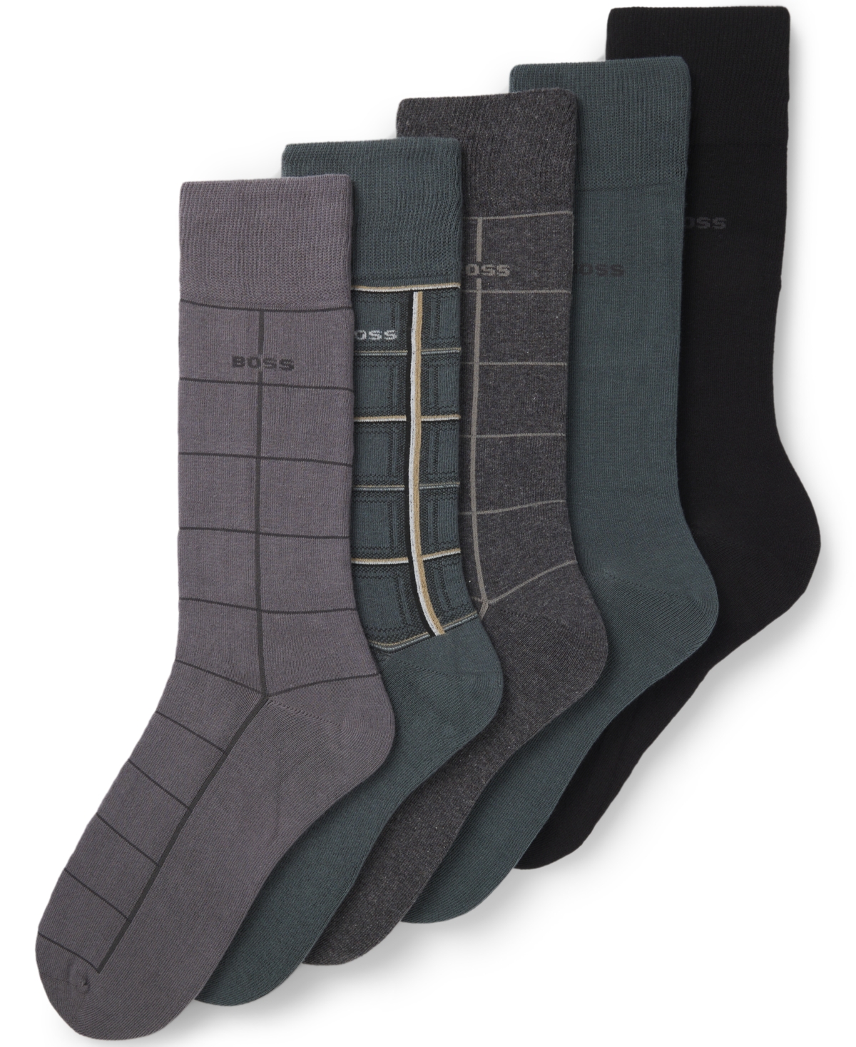 Hugo Boss Men's Assorted Socks Gift Set, 5-Pack