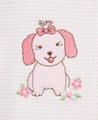 Baby Girls' Lovely Pups Footed Coverall