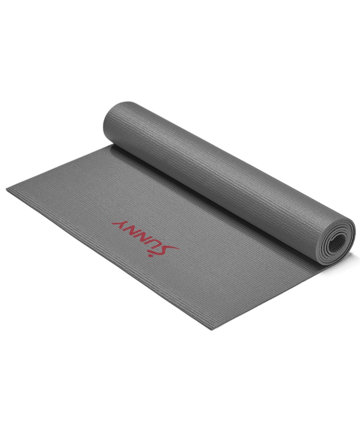 Sunny Health & Fitness Durable Tear-Resistant Yoga Mat, Grey