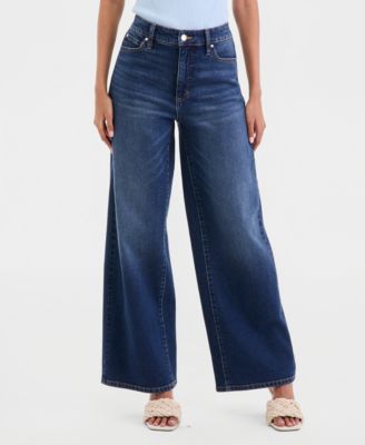 Women's High-Rise Wide-Leg Jeans, Macy's Exclusive