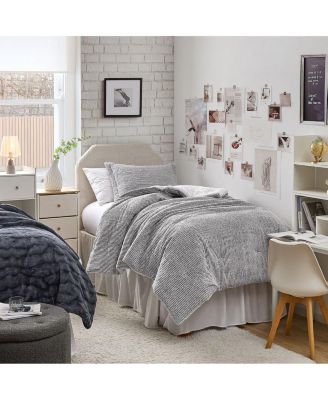 Glacier Frost Oversized Comforter Set - Snowy Gray