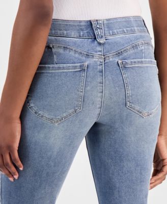 Petite "Ab" Solution Cuffed Skimmer Jeans