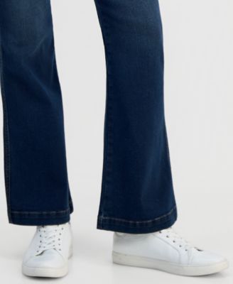 Petite Pull-On Shaping High-Rise Bootcut Jeans