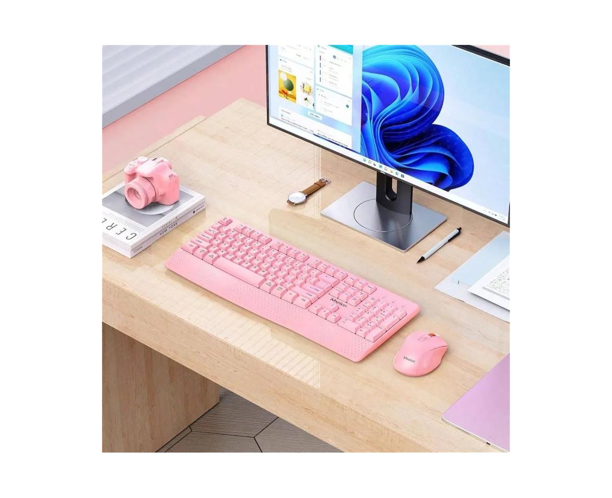 risokeys Full-size Keyboard w/ Wrist Rest, 3 Dpi Mouse, 2.4G, Pc/Laptop Compatible Wireless Keyboard & Mouse