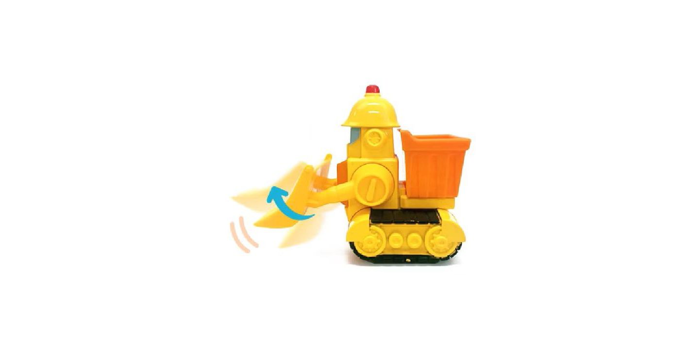 Детская игрушка Robocar Poli Die-Cast Bulldozer Construction Truck - Bruner Early Educational & Role-Play Toys for Toddlers Ages 1+ — фото 2