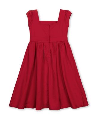 Little and Big Girls' Organic Cap Sleeve High Low Sateen Party Dress