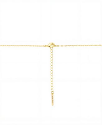 "mama" Cubic Zirconia Heart Dip Pendant Necklace