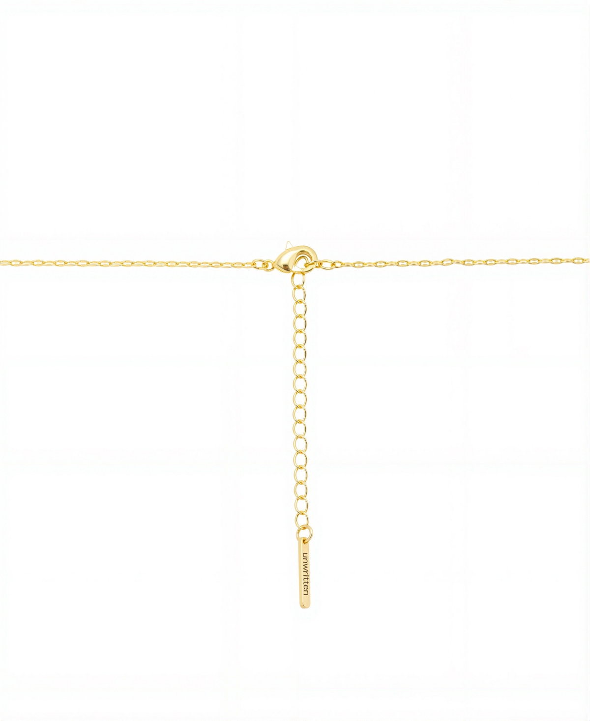 Unwritten Mama Cubic Zirconia Heart Dip Chian Necklace In Gold