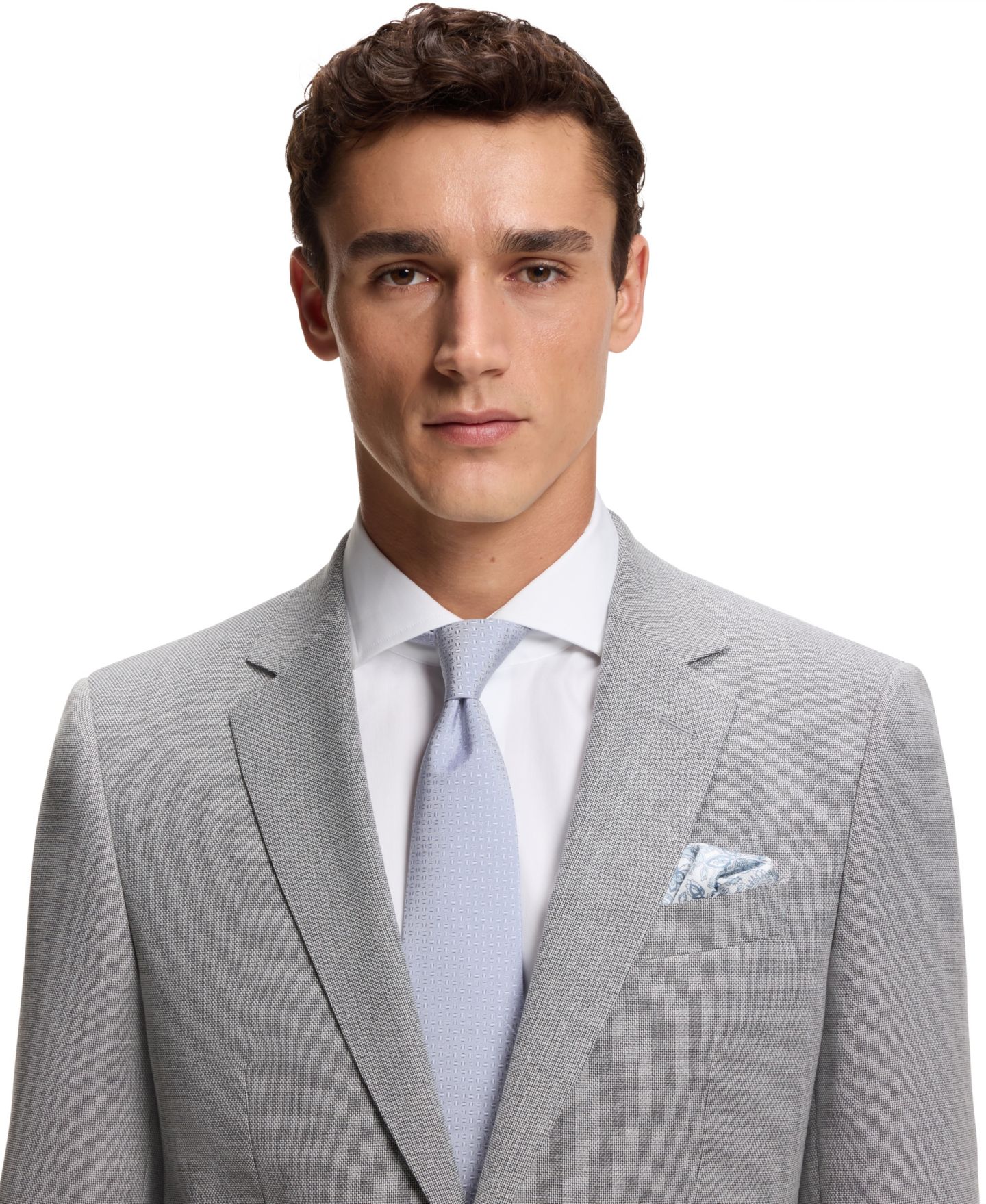 Мужской галстук Hugo Boss Silk Blend Jacquard-Pattern Tie, цвет: Фиолетовый — фото 4